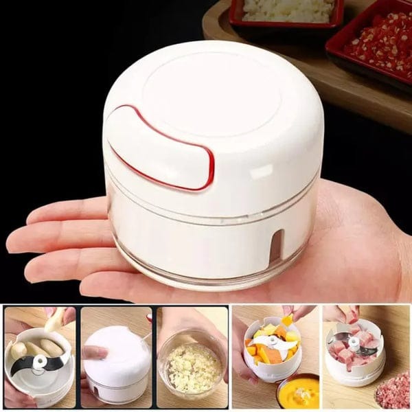 Manual Food Processor Vegetable Chopper, Portable Hand Pull String Garlic Mincer Onion Cutter for Veggies, Ginger, Fruits, Nuts, Herbs, etc., 500ml